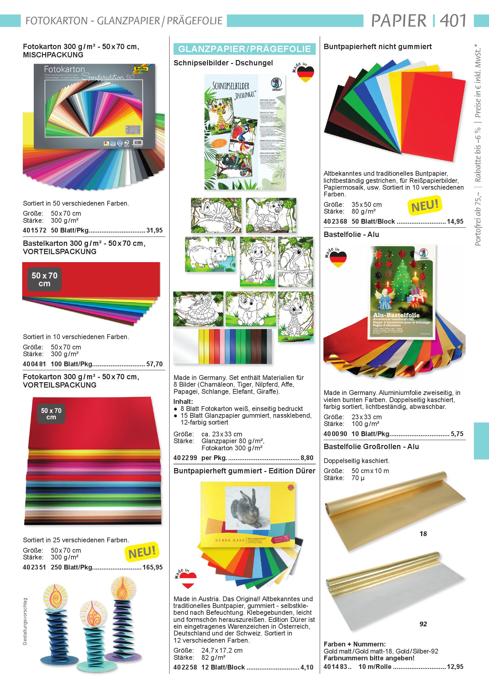 Folia Fensterfolie selbsthaftend, 23 x 33 cm, 10 Bogen, 10 Farben -  Kindergartenbedarf, Bastelbedarf, Schulbedarf, Reinigungsmittel