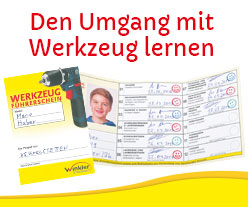 Der bewährte Winkler Werkzeugführschein                             - gratis!