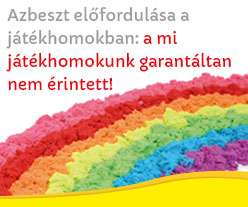 A mi játszóhomokunk azbesztmentes!