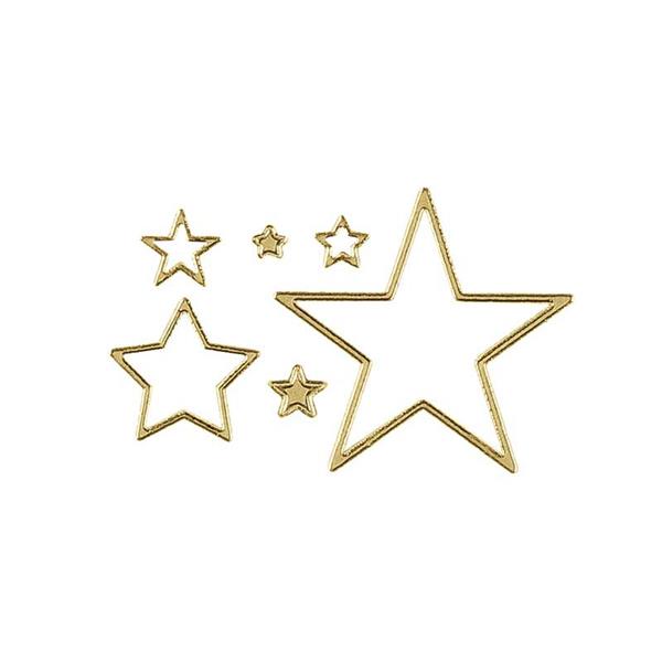 Belobigungs-Aufkleber, 185 Stück, Sterne gold