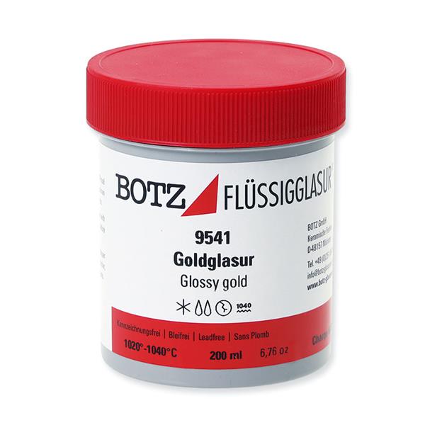 BOTZ Flüssigglasur Goldglasur glänzend 9541