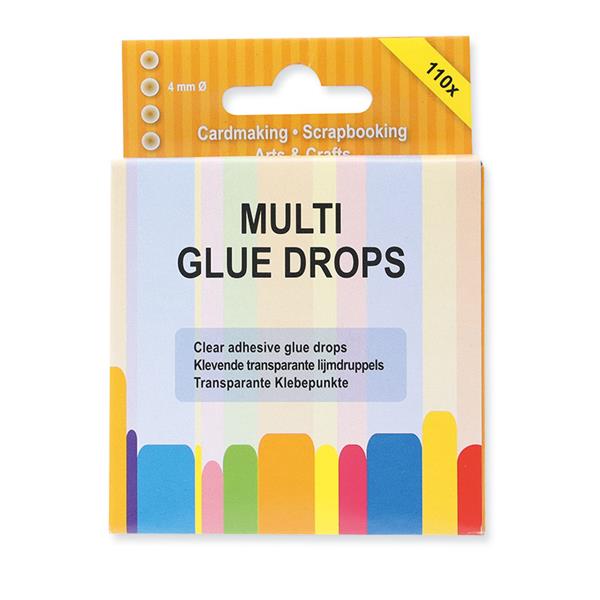 Multi Glue Drops JeJe, Klebepunkte transparent, 4mm, 110 Stk. - Digis, 3,00  €
