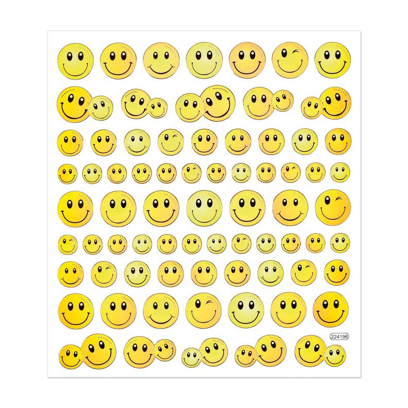 Design Sticker-Smileys, per Pkg.
