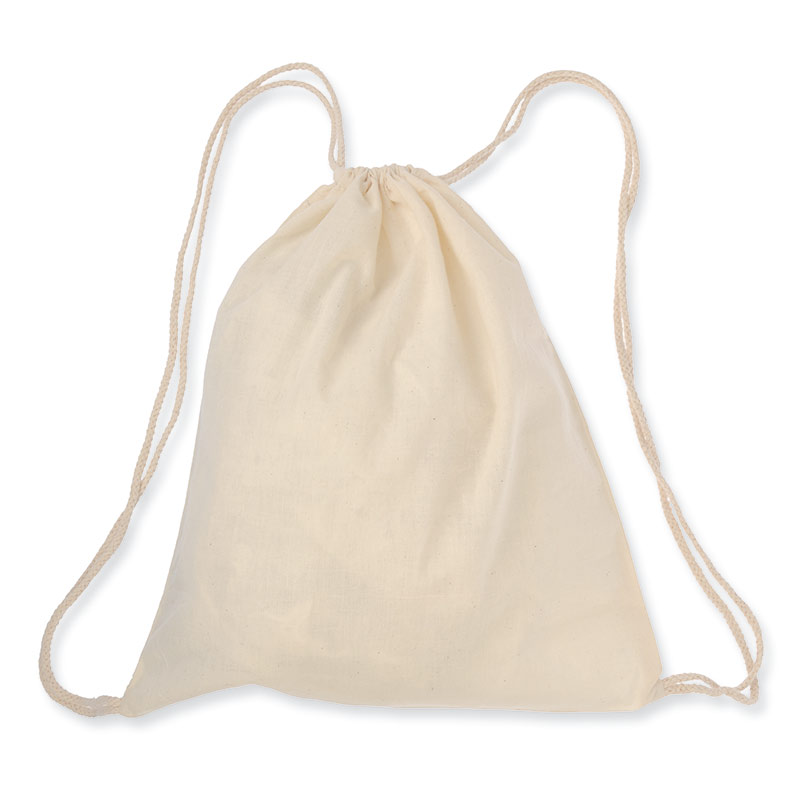 Sportbeutel Gymsack Aus Baumwolle – Pastelpink/Weiß Mit Kordelzug, Einfach & Stylisch
