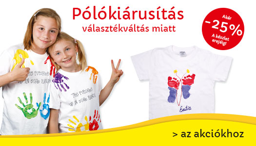 Póló-akciónk – Kiárusítás